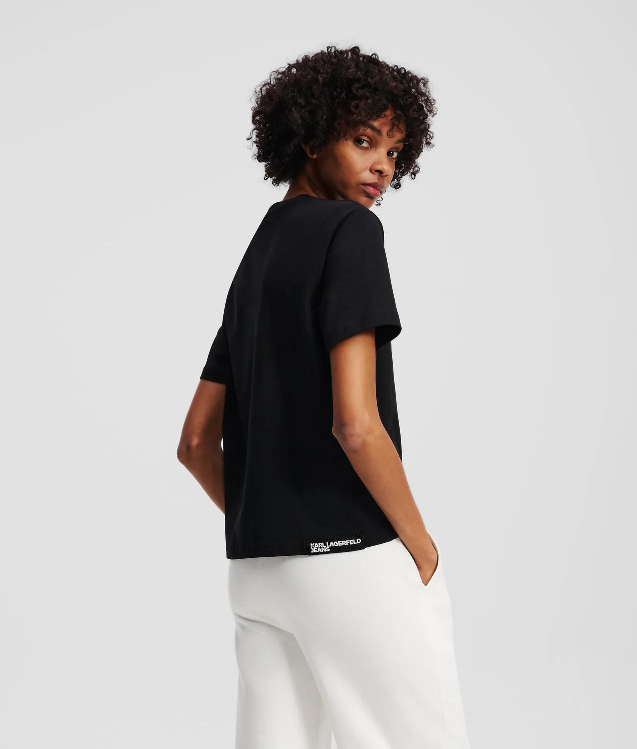 Karl Lagerfeld KL Jeans Logo T-Shirt Bio-Baumwolle