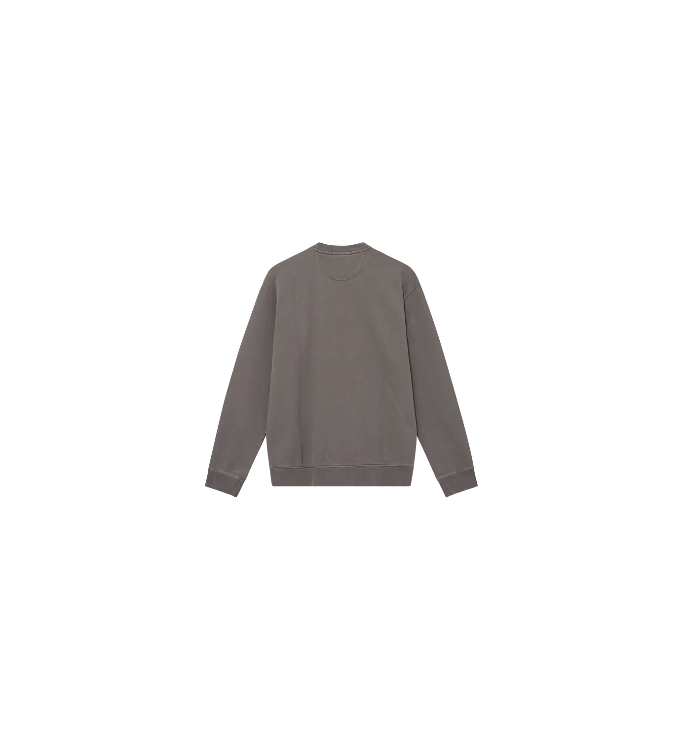 Mos Mosh French Faded Sweat Sweatshirt Chocolate Brown GOTS