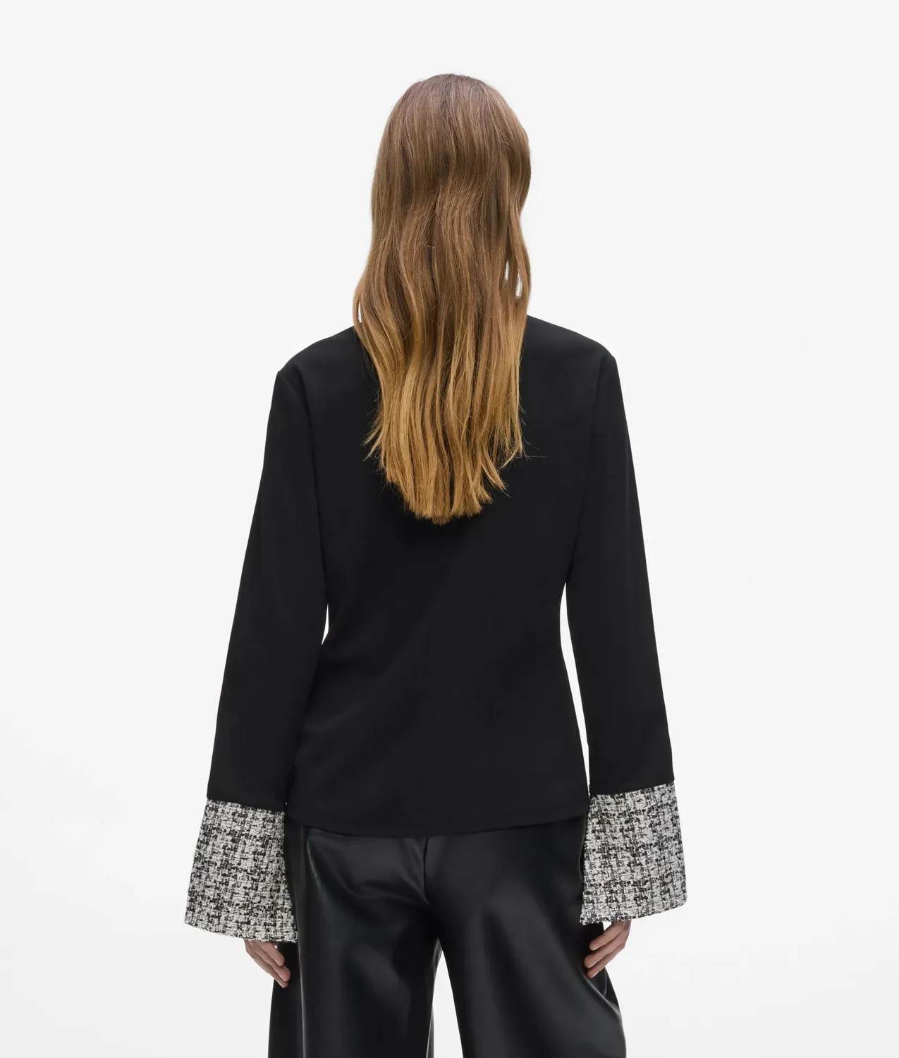 Karl Lagerfeld Bouclé Poloshirt Langarm Herren