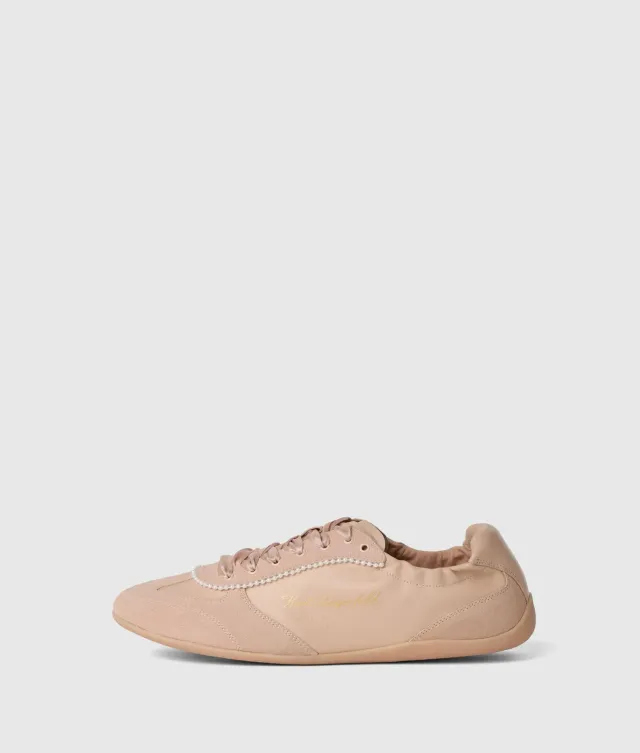 Karl Lagerfeld Altia Sneaker Damen Leder low Perlen Gr. 4-10