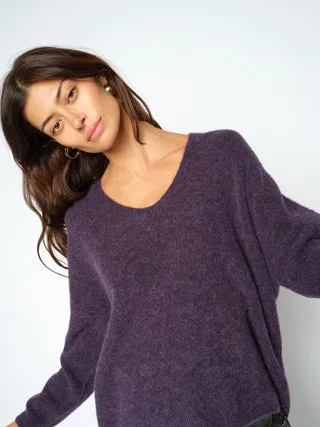 Mos Mosh MMThora V-Neck Strickpullover Alpaka