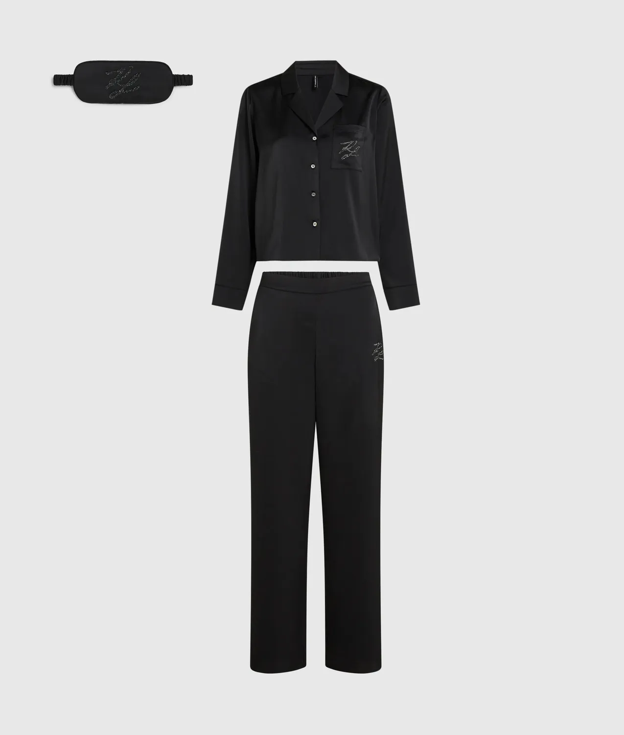 Karl Lagerfeld Autograph Rhinestone Pyjama-Set Damen