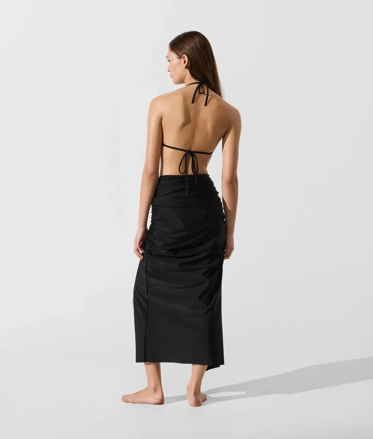 Karl Lagerfeld Knot Pareo Wickelrock mit Schlitz
