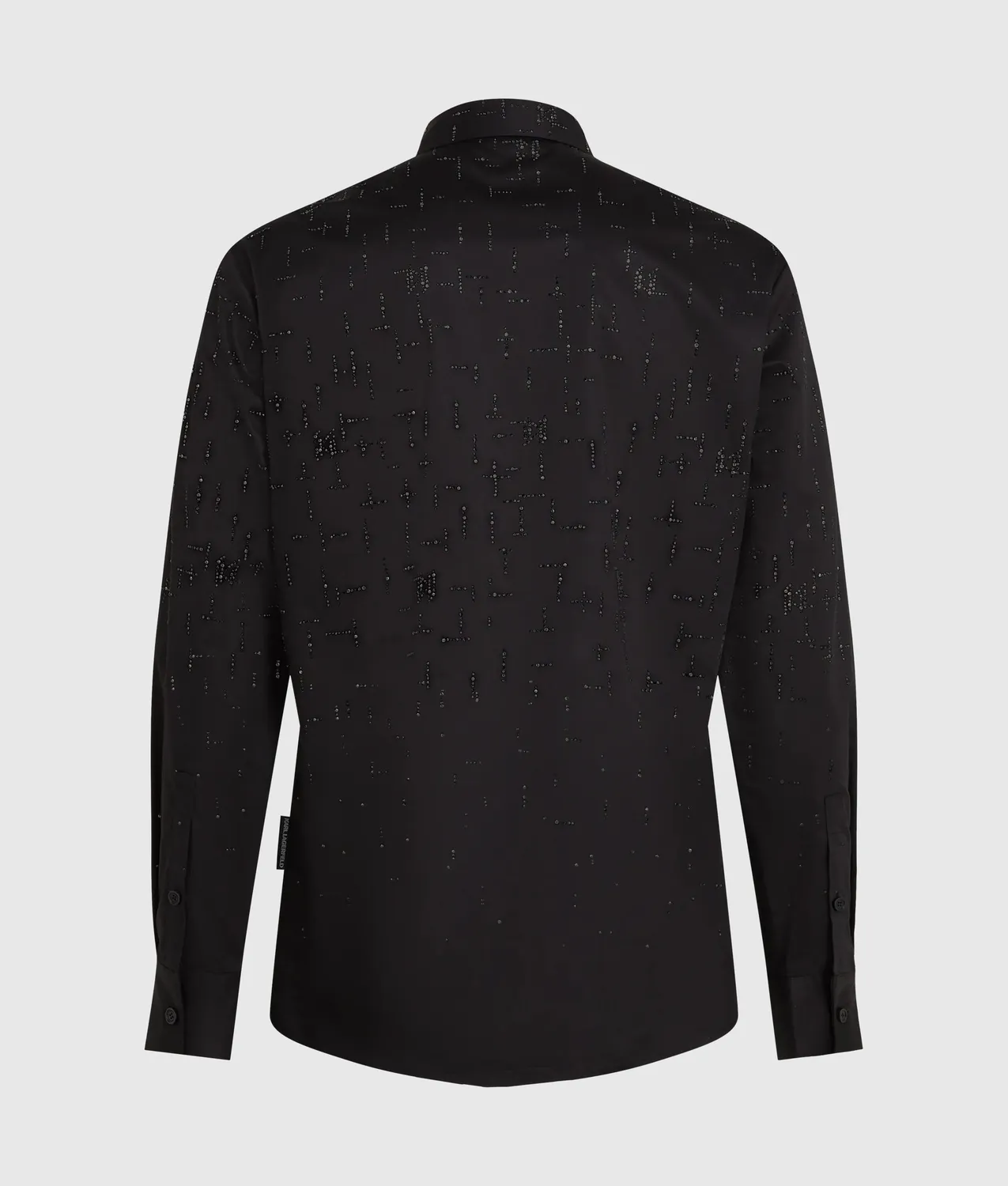 Karl Lagerfeld Monogram Rhinestone Hemd aus Baumwolle