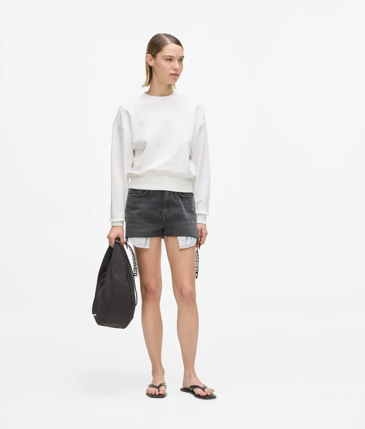 Karl Lagerfeld Jeans Monogram Sweatshirt Baumwolle