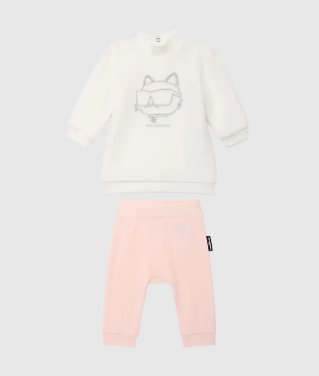 Karl Lagerfeld Baby Ikon Choupette Kleid Set 2-teilig