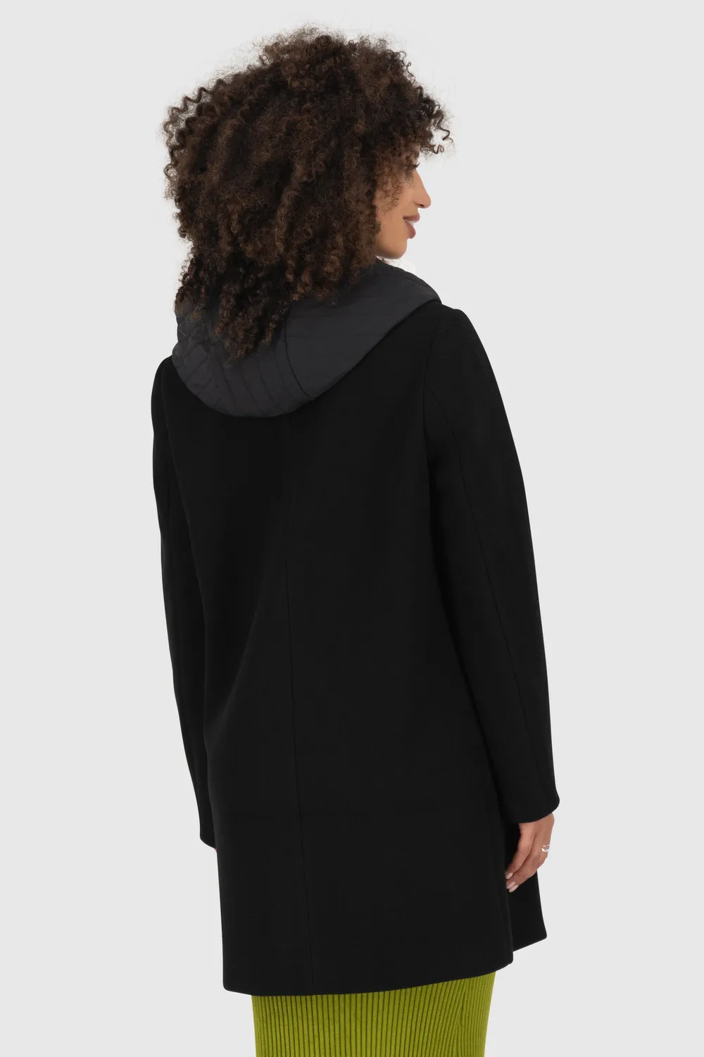 Alife & Kickin AjaAK A Hybridjacke schwarz Wolloptik