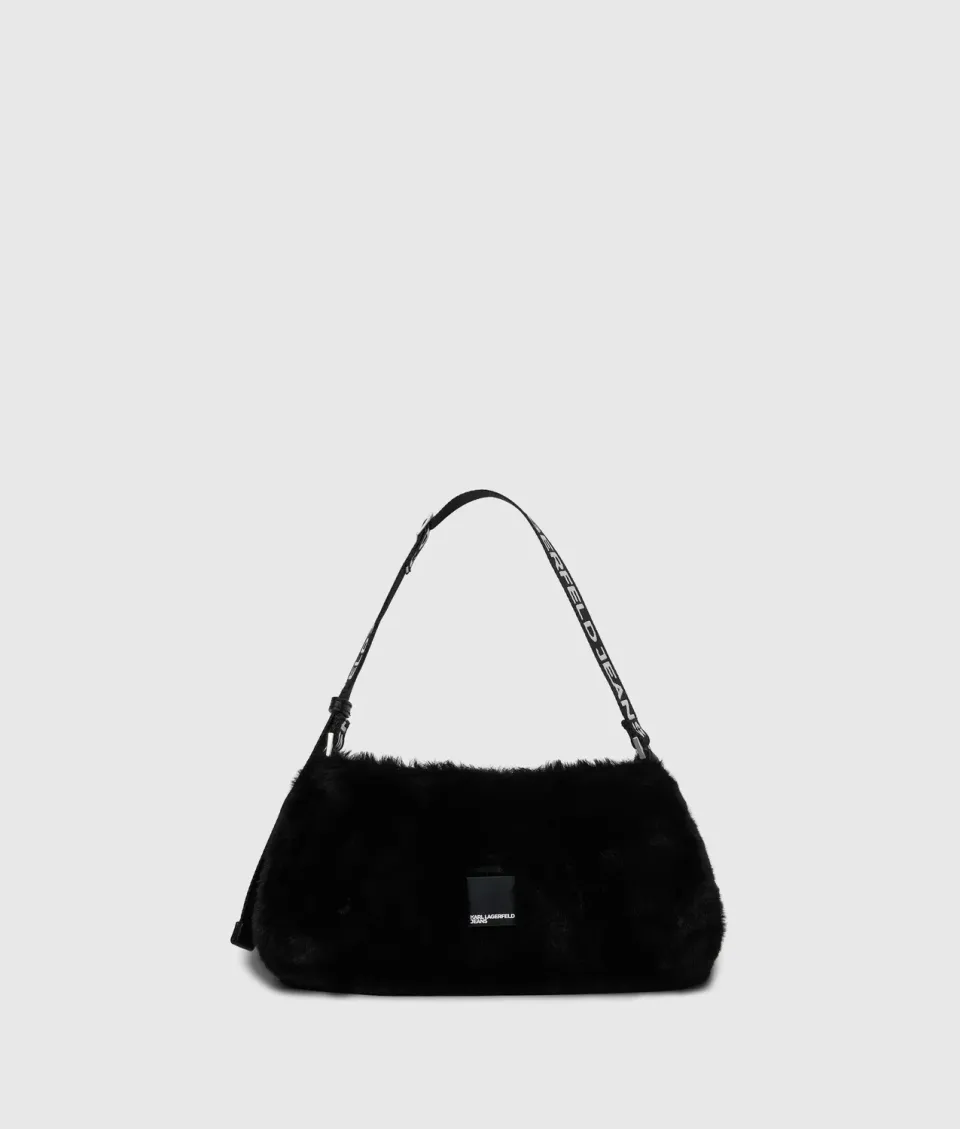 Karl Lagerfeld Jeans Box Logo Schultertasche Fell One Size