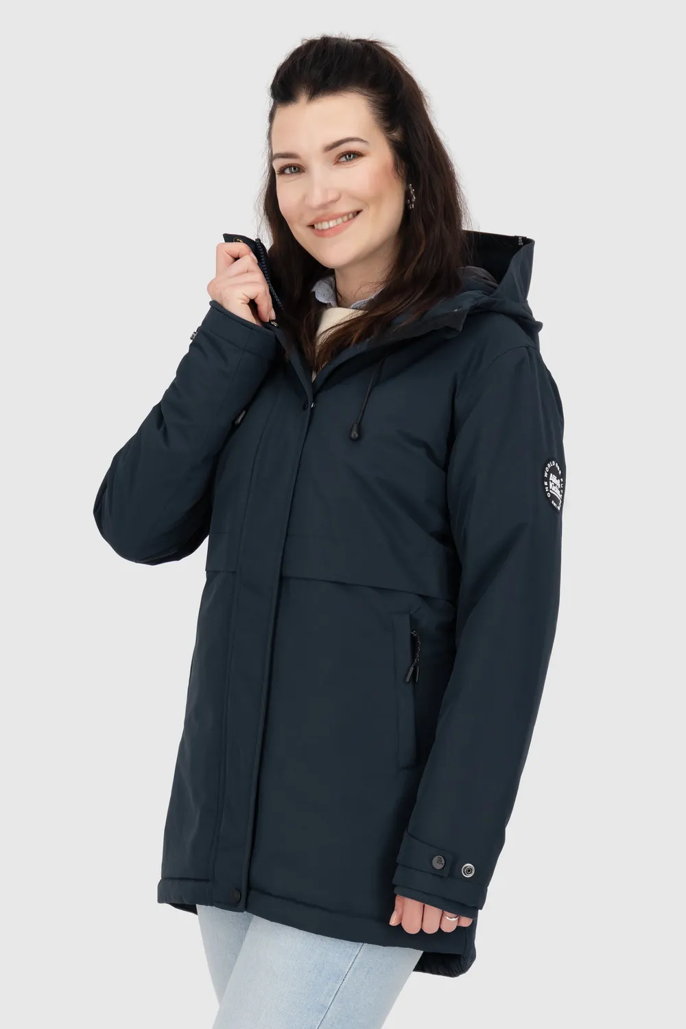 Alife & Kickin MarlyAK A Winterjacke Dunkelblau gefüttert