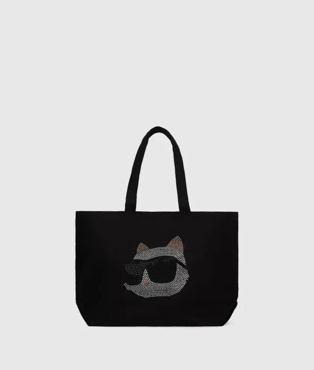 Karl Lagerfeld Ikon Choupette Rhinestone Shopper One Size Strass