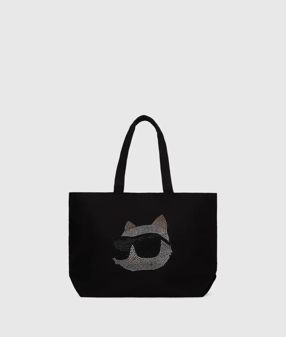 Karl Lagerfeld Ikon Choupette Rhinestone Shopper One Size Strass