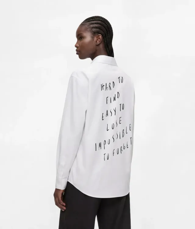 Karl Lagerfeld Jeans X Pietro Terzini Boxy Hemd Baumwolle relaxed