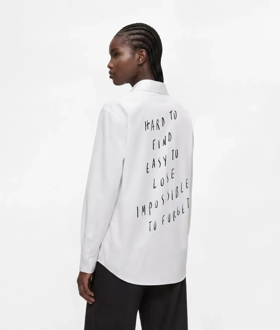 Karl Lagerfeld Jeans X Pietro Terzini Boxy Hemd Baumwolle relaxed