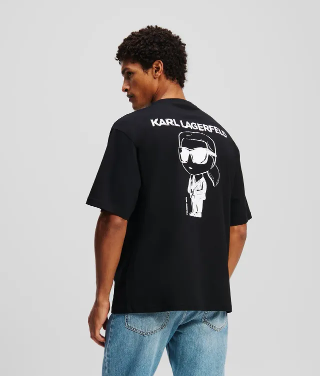 Karl Lagerfeld Ikon T-Shirt Baumwolle mit Rückenprint
