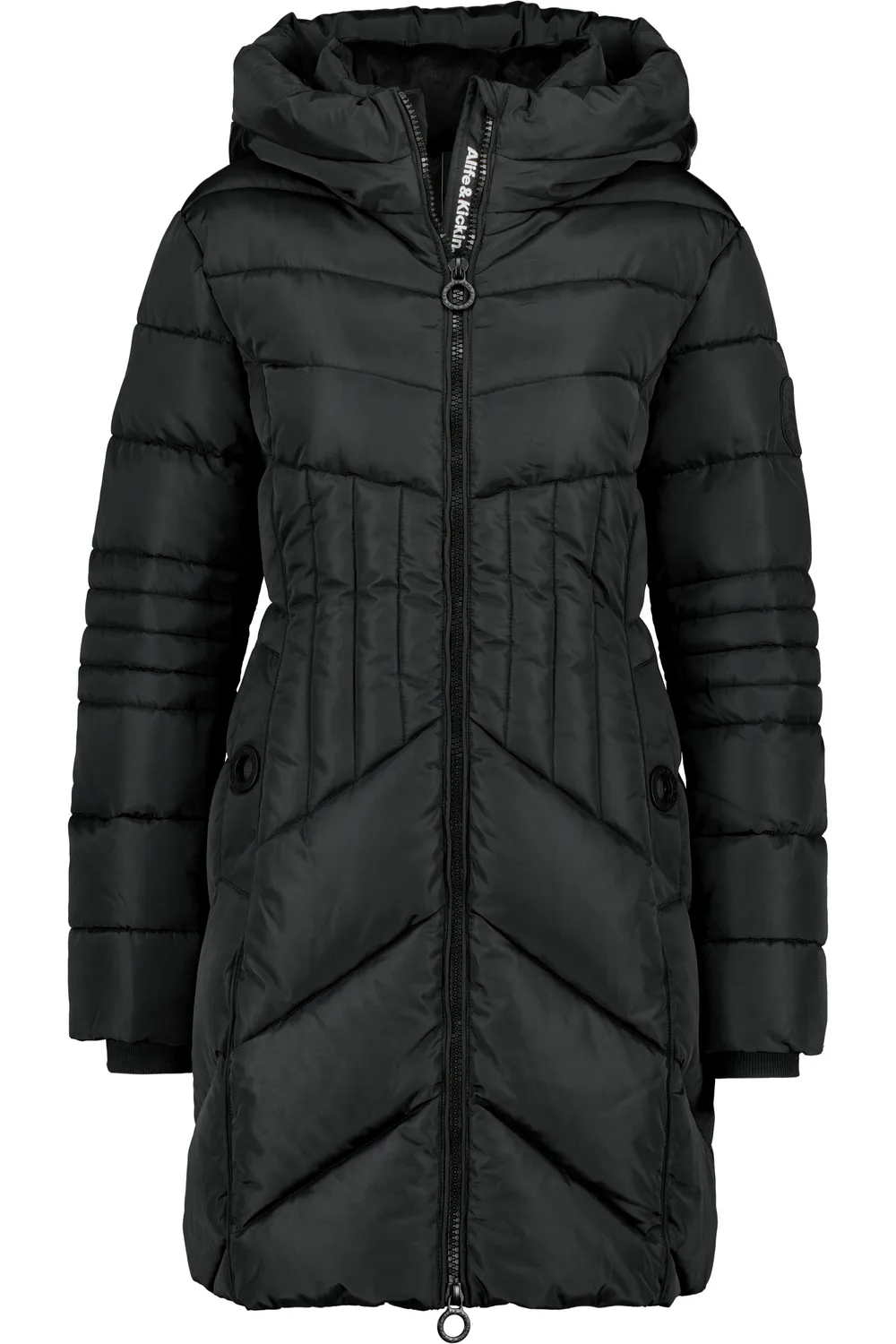 Alife & Kickin PriskaAK A Parka Damen Schwarz warm gefüttert