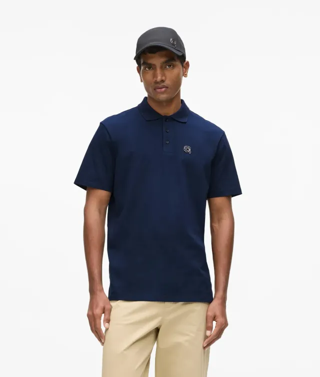 Karl Lagerfeld Ikon Polo Jersey Bio-Baumwolle