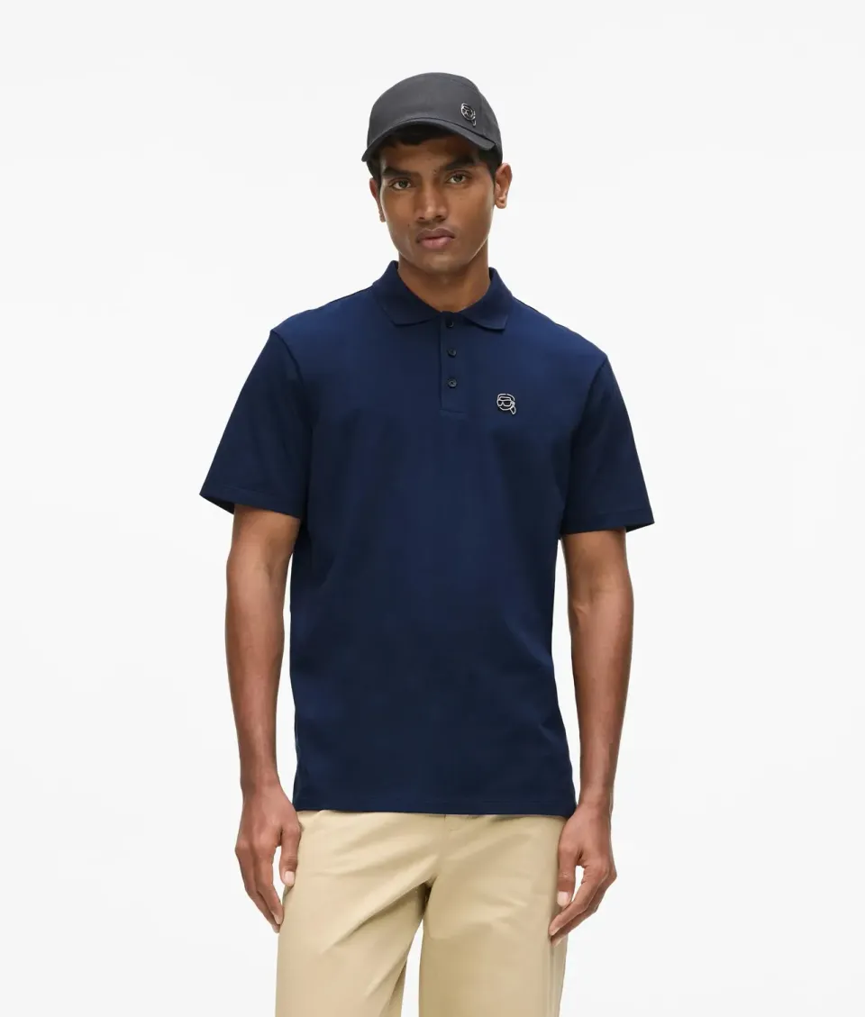 Karl Lagerfeld Ikon Polo Jersey Bio-Baumwolle