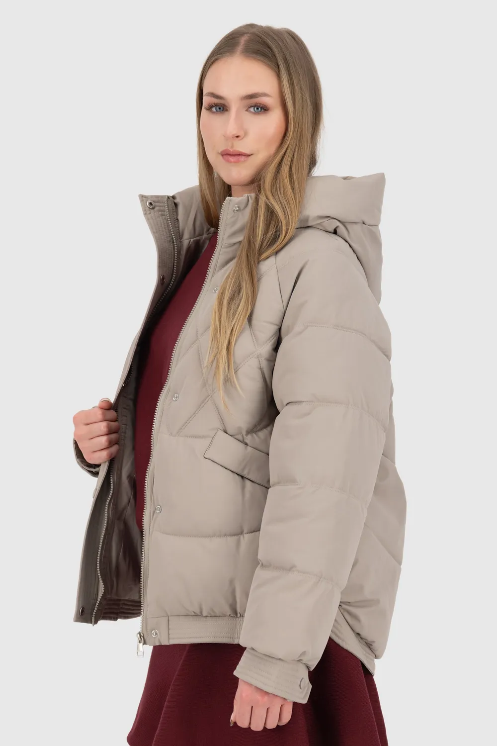 Alife & Kickin HedwigAK A Pufferjacke Grün Winterjacke vegan