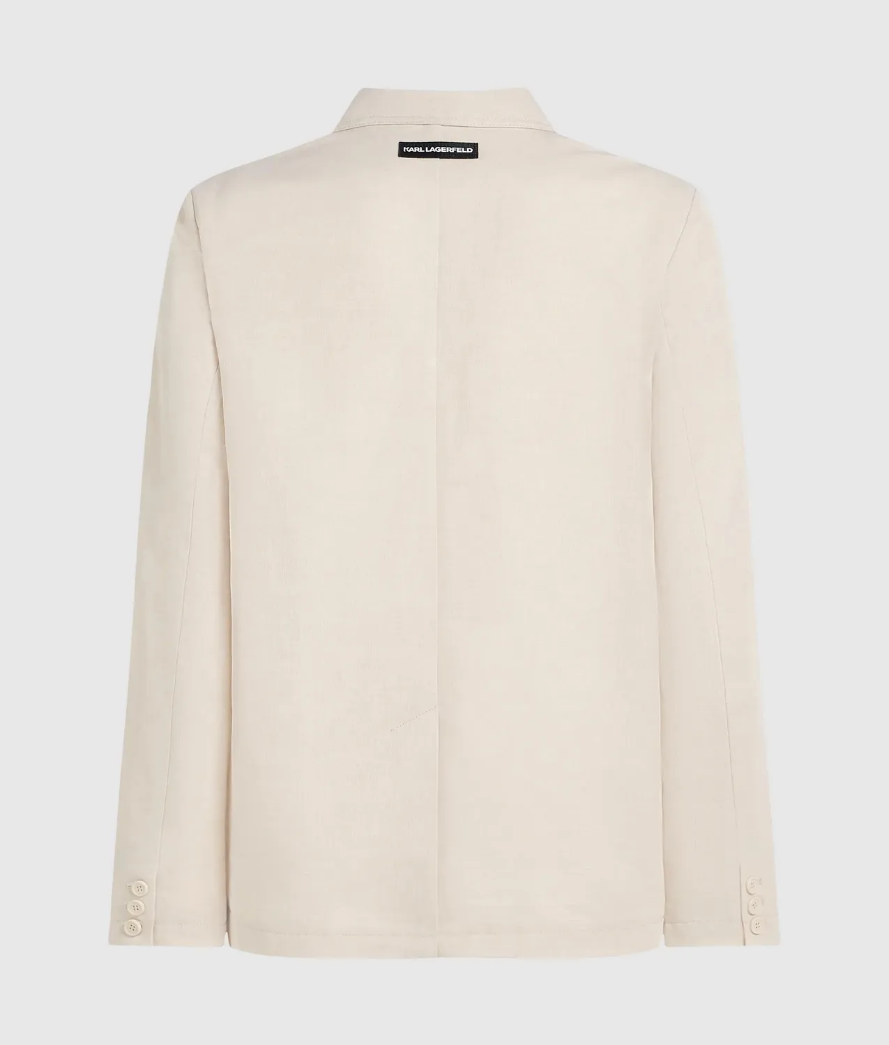 Karl Lagerfeld Linen Blazer Sakko einreihig Leinenmix