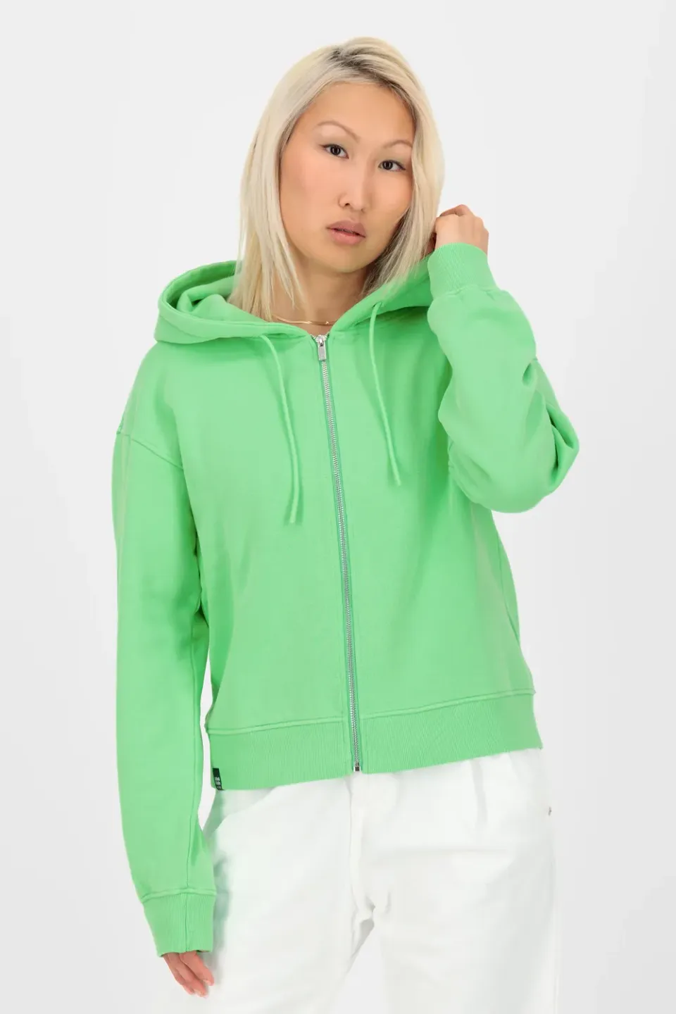 Alife & Kickin RanaAK A Sweatjacke Grün mit Kapuze