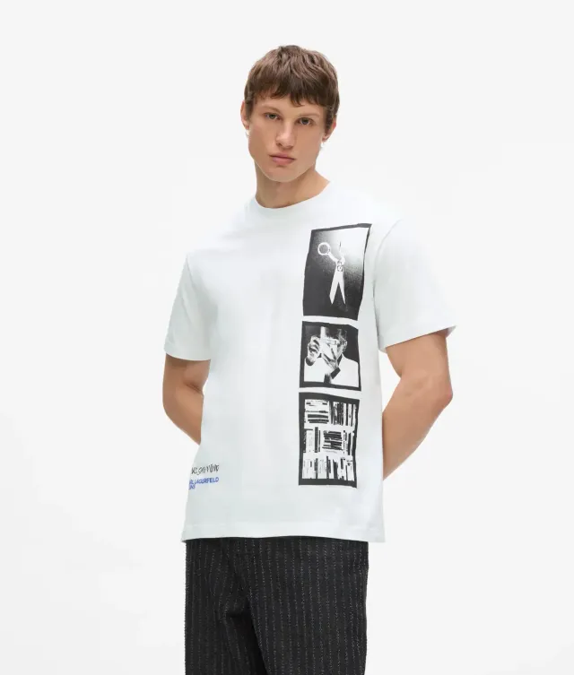 Karl Lagerfeld Polaroid Print T-Shirt KL Jeans Herren