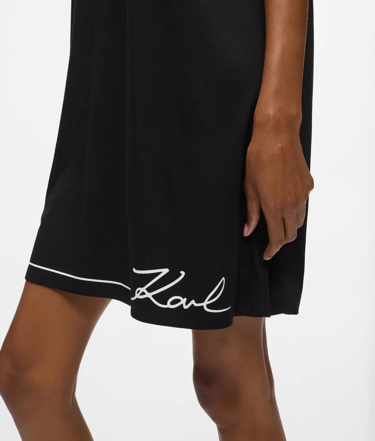 Karl Lagerfeld Signature Nachthemd Viskose oversize
