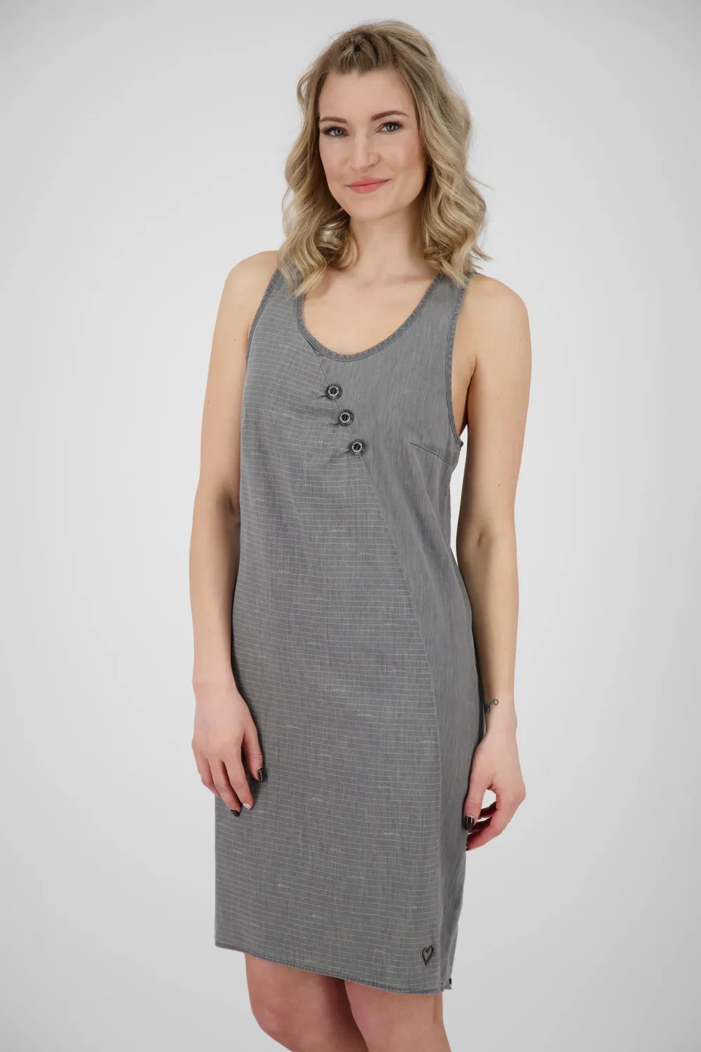 Alife & Kickin CameronAK DNM B Kleid Damen Grau