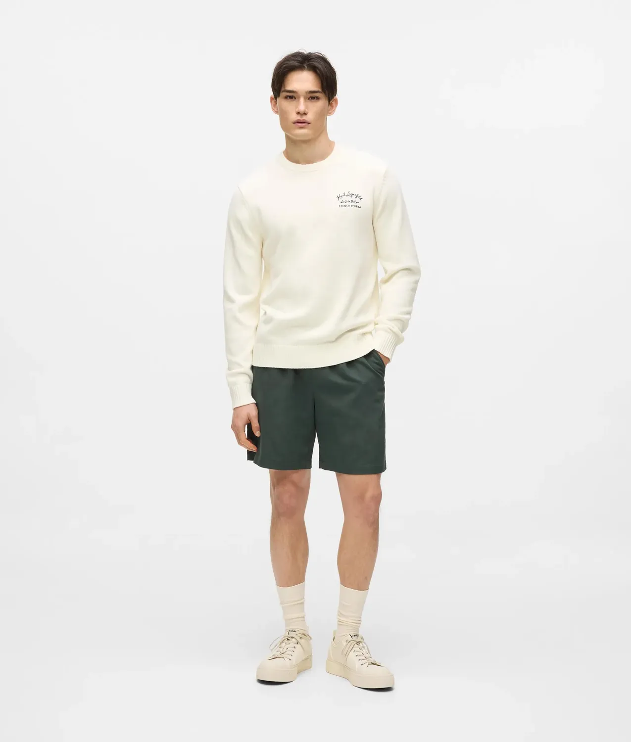 Karl Lagerfeld Côte d'Azur Pullover Baumwolle Gr L