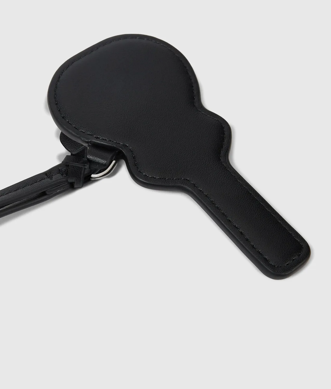 Karl Lagerfeld Ikon Guitar 3D Schlüsselanhänger Leder Schwarz