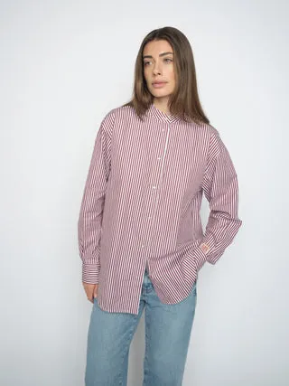 Mos Mosh MMKaris Slim Stripe Bluse gestreift oversized
