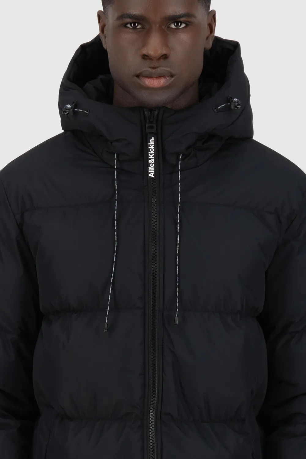 Alife & Kickin TimonAK A Puffer Parka Schwarz Herren Winter