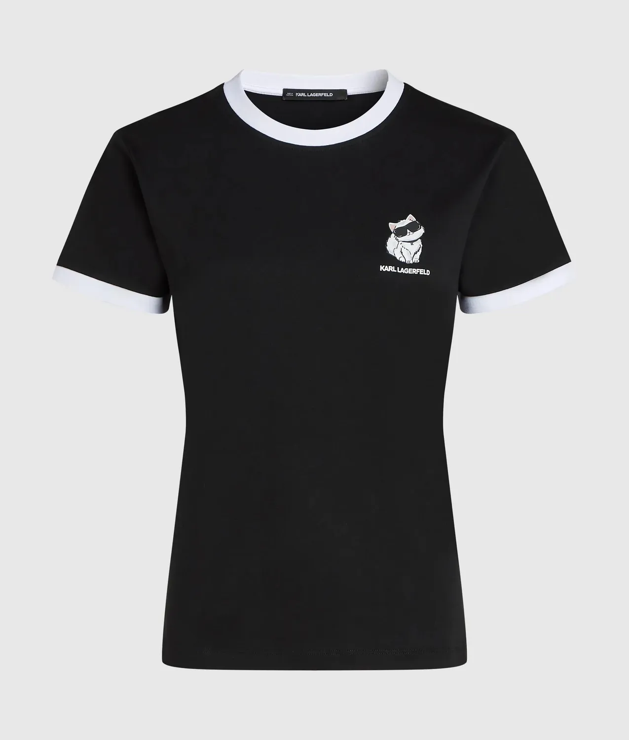 Karl Lagerfeld Ikon Choupette T-Shirt Slim-Fit Grafik