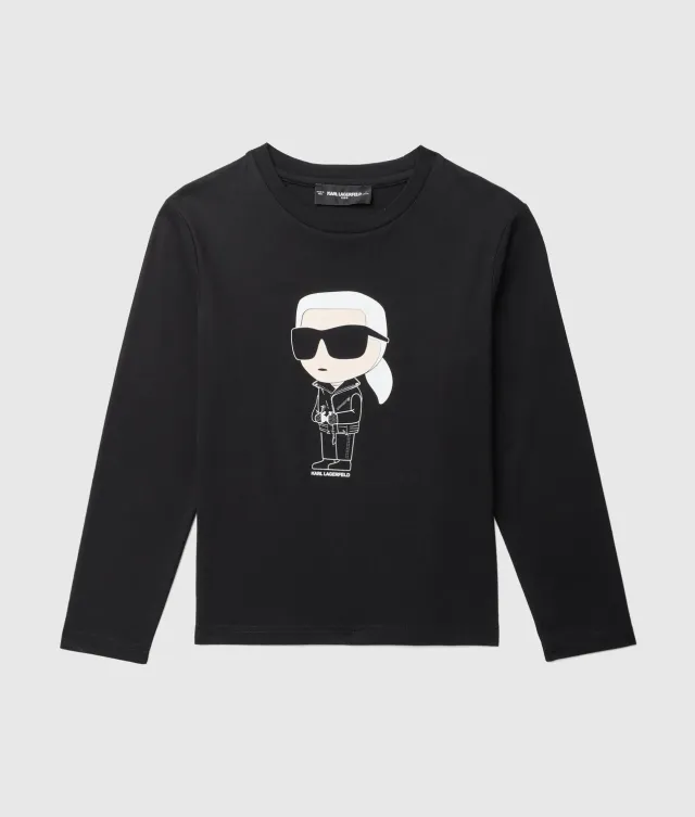 Karl Lagerfeld Ikon Langarmshirt Jungen bunt