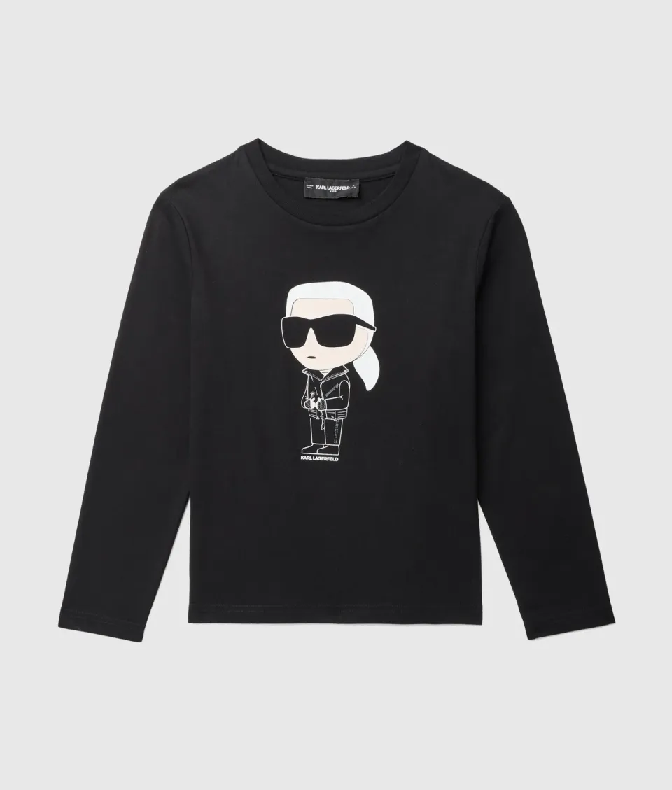 Karl Lagerfeld Ikon Langarmshirt Jungen bunt