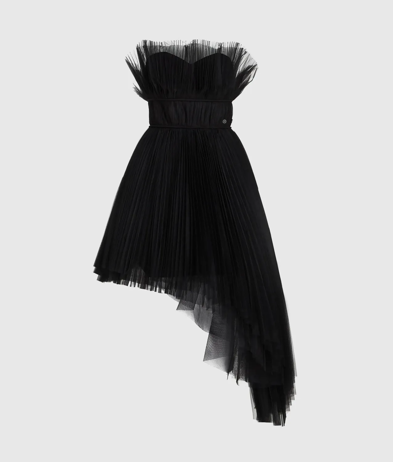 Karl Lagerfeld Tüllkleid asymmetrisch trägerlos