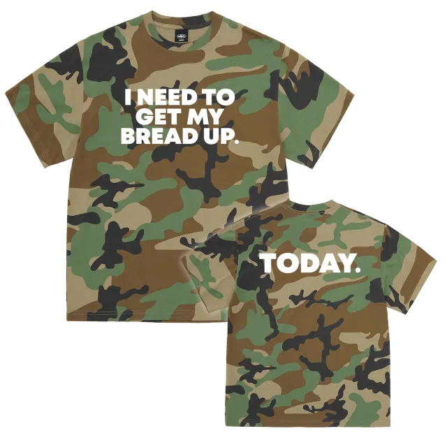 Corteiz Reminder T-Shirt Woodland Camo Print