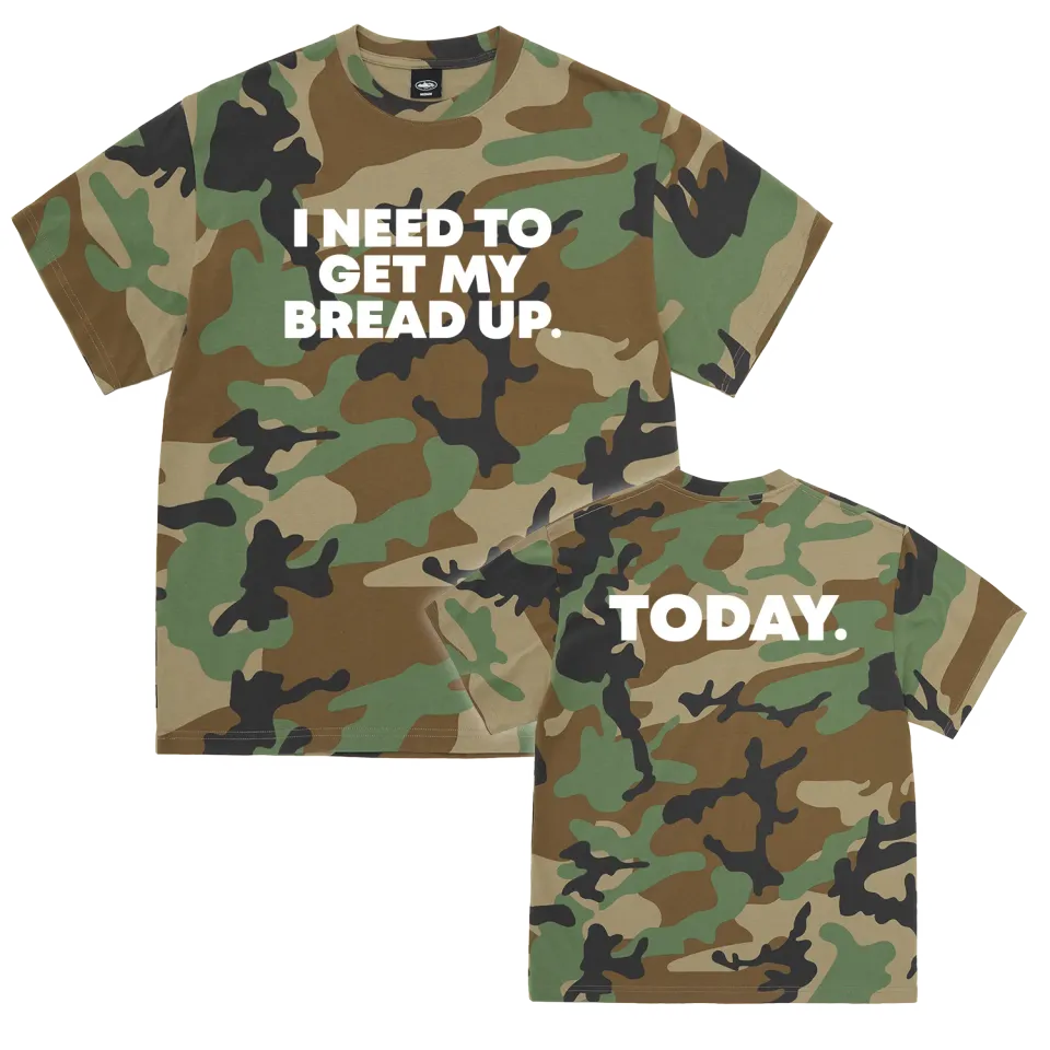 Corteiz Reminder T-Shirt Woodland Camo Print