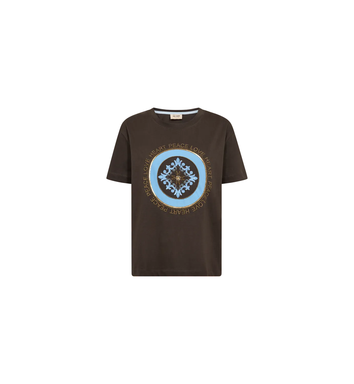 Mos Mosh MMAsli O-Neck Tee T-Shirt Port Royale Print