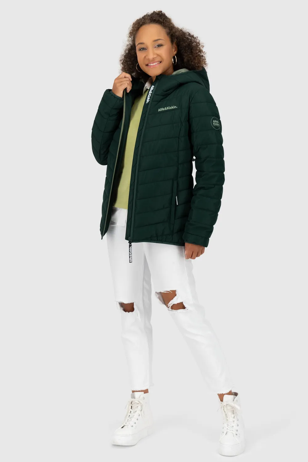 Alife & Kickin RabeaAK A Jacket Steppjacke Dunkelgrün