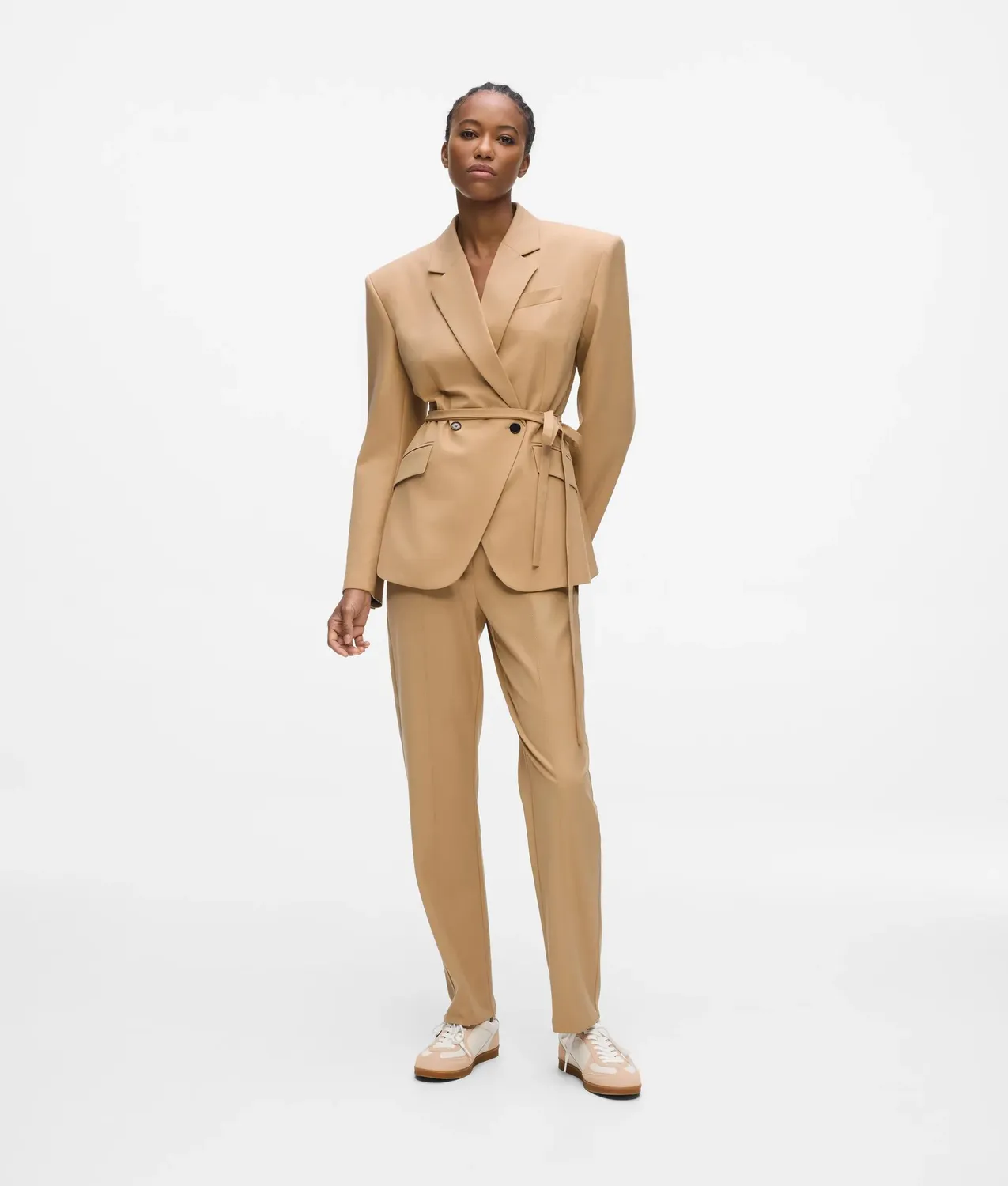Karl Lagerfeld Tie Waist Blazer Gr. 4 doppelreihig