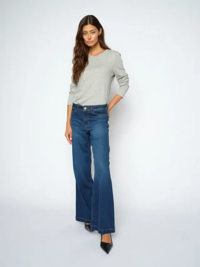 Mos Mosh MMDara Deluxe Jeans Blau 32-34 High Waist