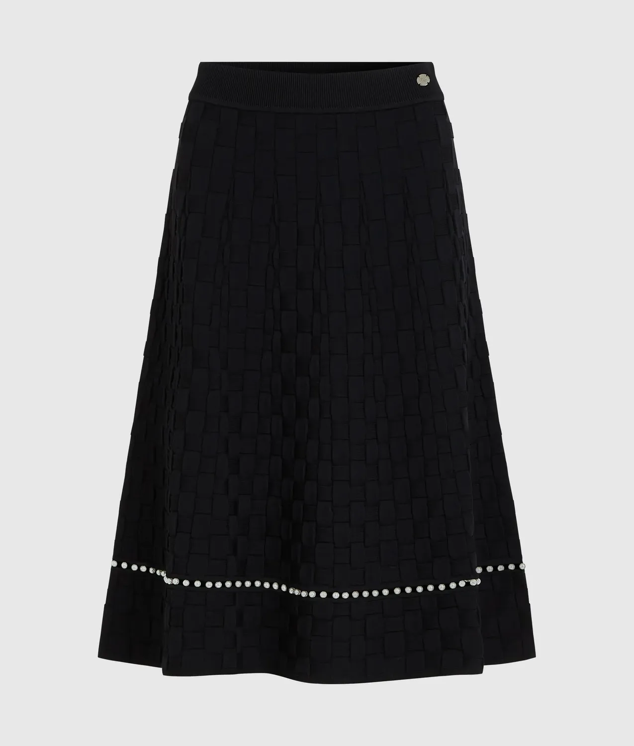 Karl Lagerfeld Strickrock Perlen A-Linie
