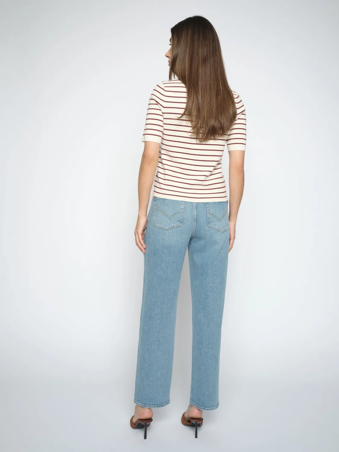Mos Mosh MMSandie Ray Barrel Jeans Blau High Waist