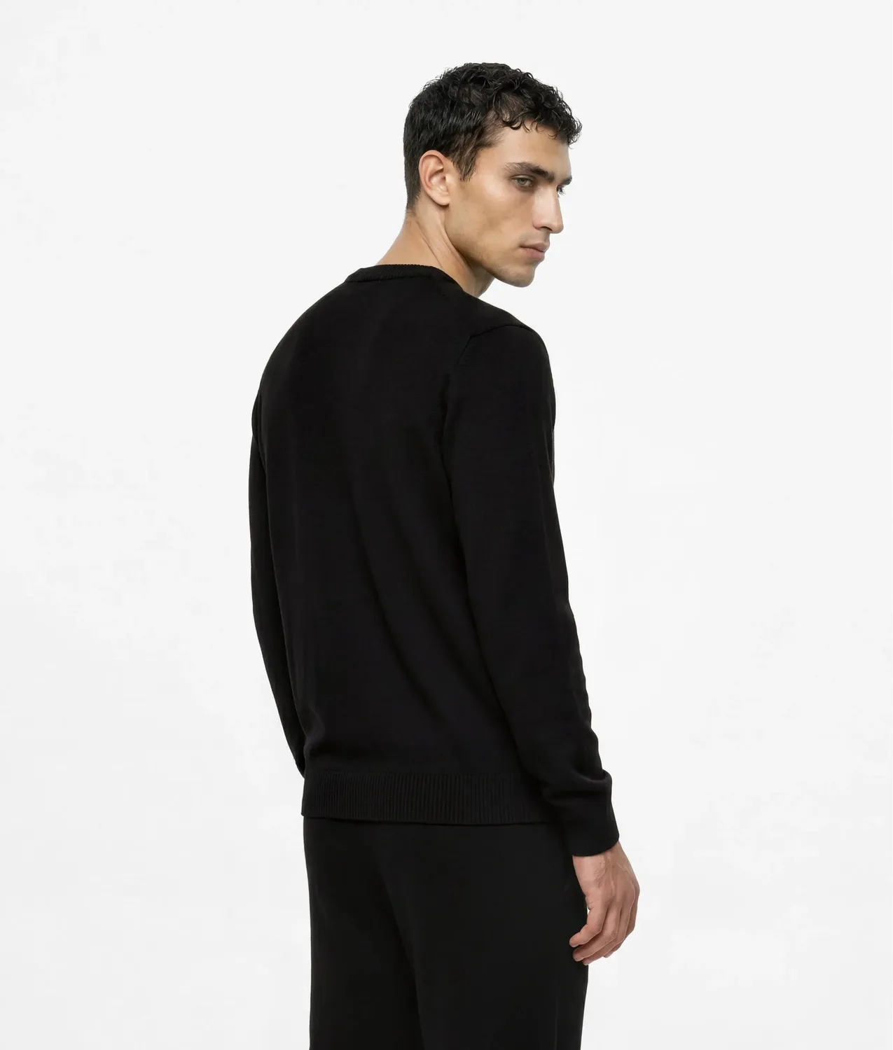 Karl Lagerfeld Monogram Cashmere Loungewear Pullover