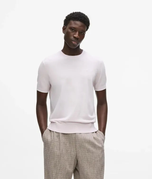 Karl Lagerfeld Knit T-Shirt Paspel Herren