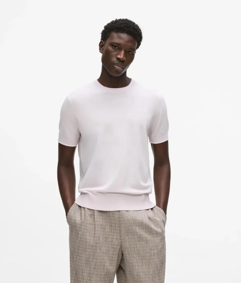 Karl Lagerfeld Knit T-Shirt Paspel Herren