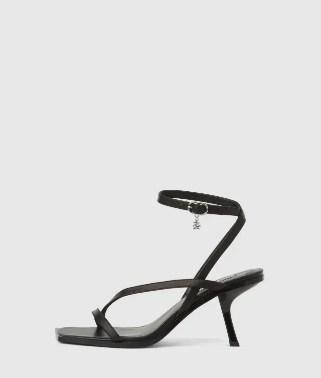 Karl Lagerfeld Karmel Sandalen Absatz Knöchelriemen