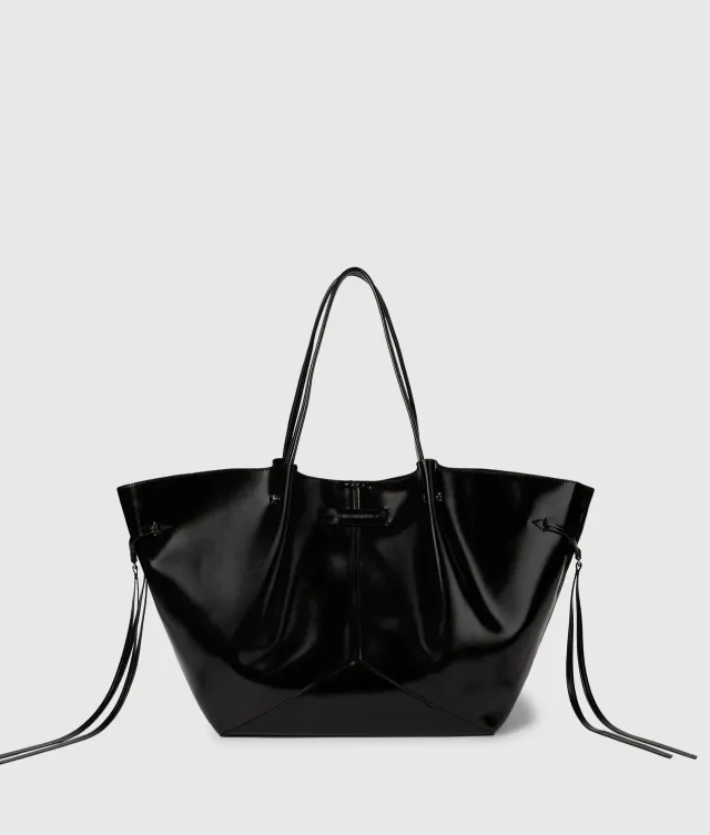Karl Lagerfeld Exclusive K/Pierced large shiny Tote Glanzleder