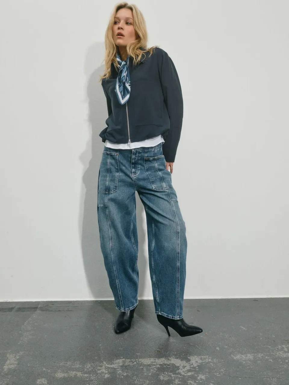 Mos Mosh MMRosy Galleon Jeans Dark Blue Mom Fit