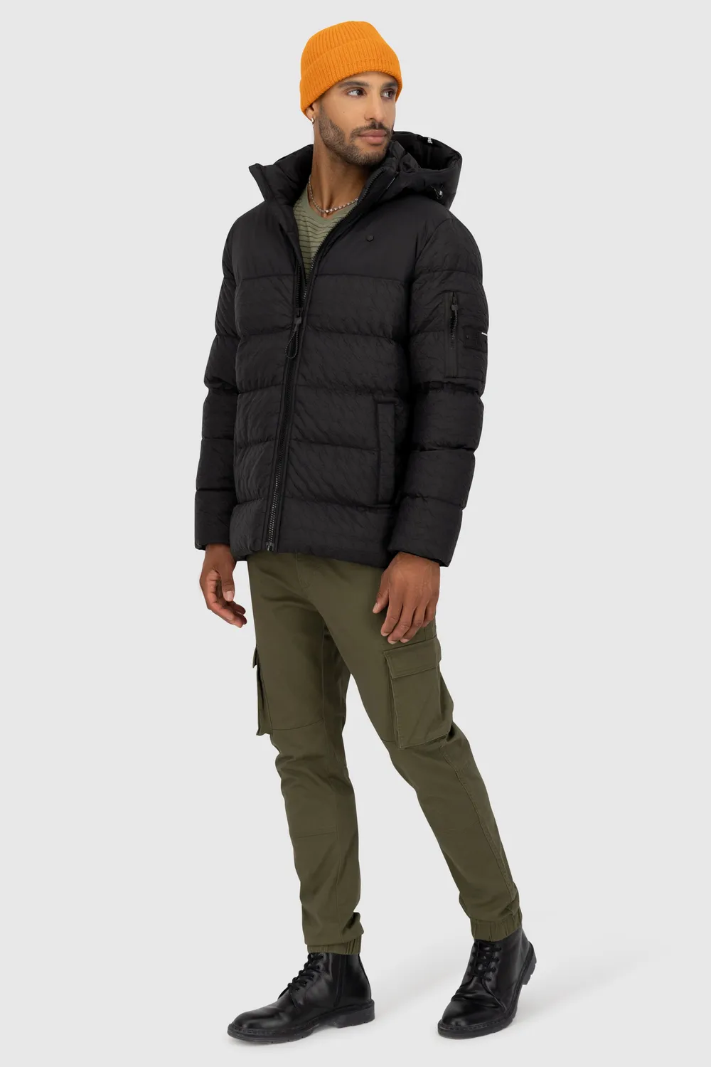 Alife & Kickin BeatAK A Pufferjacke schwarz Herren Winter